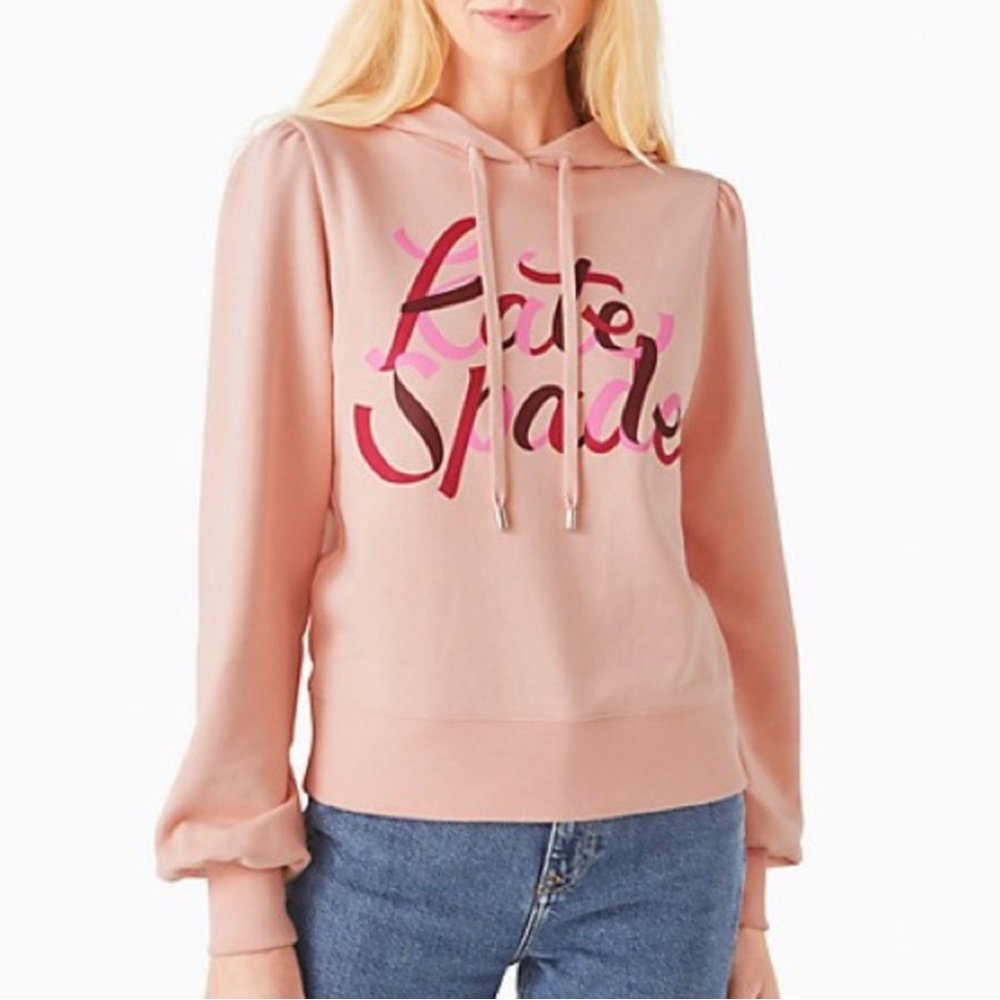 NWT Women’s Kate Spade Ribbon Hoodie Size L